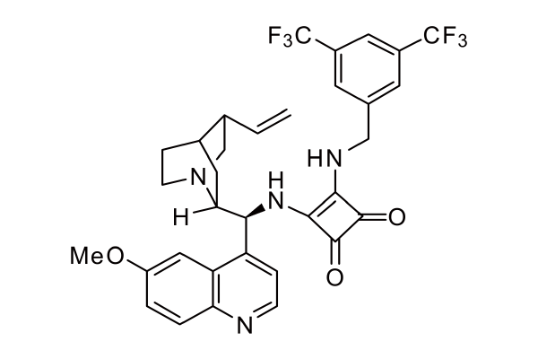  1362169-08-1  |  3-[[[3,5-bis(trifluoromethyl)phenyl]methyl]amino]-4-[(9R)-cinchonan-9-ylamino]-3-Cyclobutene-1,2-dione