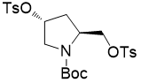 61478-27-1 | (2S,4R)-tert-butyl 4-(tosyloxy)-2-((tosyloxy)methyl)pyrrolidine-1-carboxylate