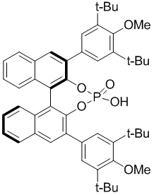 957790-93-1 | (R)-3,3’-Bis[3,5-bis(1,1-dimeth
ylethyl)-4-methoxyphenyl]1,1'
-binaphthyl-2,2'-diyl Hydrogen 
Phosphate